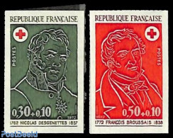 France 1972 Red Cross 2v, Imperforated, Mint NH, Health - Red Cross - Unused Stamps