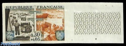 France 1964 Liberation 1v, Imperforated, Mint NH, History - World War II - Ongebruikt