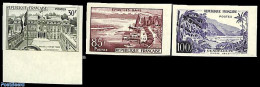 France 1959 Views 3v, Imperforated, Mint NH - Neufs