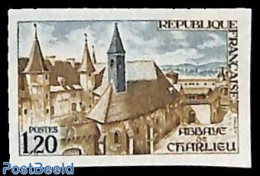 France 1972 Charlieu 1v, Imperforated, Mint NH, Religion - Cloisters & Abbeys - Nuovi