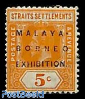 Malaysia 1922 Straits Settlements, 5c, WM Crown-CA, Stamp Out Of Set, Unused (hinged) - Andere & Zonder Classificatie