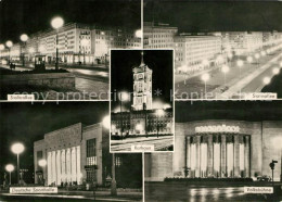 73032477 Berlin Stalinallee Deutsche Sporthalle Rathaus Volksbuehne Berlin - Autres & Non Classés