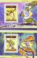 Congo Dem. Republic, (zaire) 2013 Chameleons 2 S/s, Mint NH, Nature - Reptiles - Autres & Non Classés