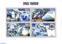 Maldives 2013 Space Tourism 4v M/s, Mint NH, Transport - Various - Space Exploration - Tourism - Malediven (1965-...)