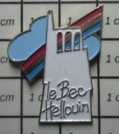 1818C Pin's Pins / Beau Et Rare / VILLES / ABBAYE LE BEC HELLOUIN Ben Rapproche Toi ! - Villes