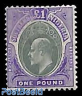 Nigeria 1904 Southern Nigeria, 1 Pound, Stamp Out Of Set, Unused (hinged) - Sonstige & Ohne Zuordnung