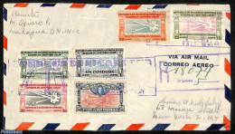 Nicaragua 1945 Airmail Cover To New York, Postal History, Various - Lighthouses & Safety At Sea - Leuchttürme