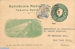 Mexico 1917 Postcard 2c, El Faro, To USA, Used Postal Stationary, Various - Lighthouses & Safety At Sea - Lighthouses