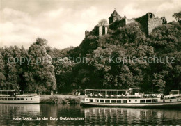 73032383 Halle Saale Fahrgastschiffe Mit Burg Giebichenstein Halle Saale - Halle (Saale)