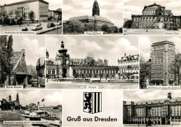 73032309 Dresden Hochschule Fuer Verkehrswesen Neues Rathaus Semper Oper Blaues  - Dresden