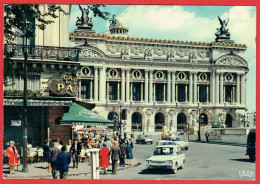 Paris - L'Opéra Et Le Café De La Paix - Voitures Simca 1000 Renault Dauphine - Cafés, Hôtels, Restaurants