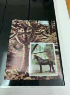 Horses S/s MNH Sharja Imperf Cactus - Cavalli