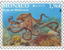 Monaco 2024 Europa CEPT Underwater Fauna Octopus Stamp MNH - 2024