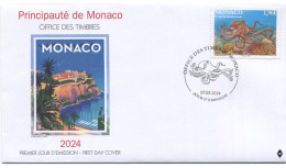 Monaco 2024 Europa CEPT Underwater Fauna Octopus FDC - 2024