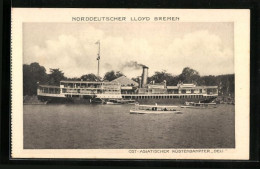 AK Ost-Asiatischer Küstendampfer Deli Am Hafen  - Paquebots