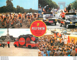 TOUR DE FRANCE 1986 . CP Publicitaire Pour PELFORTH ( Animations Alain Farelli ) . - Advertising