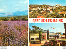 04.  GREOUX LES BAINS .  CP Multivues . - Gréoux-les-Bains