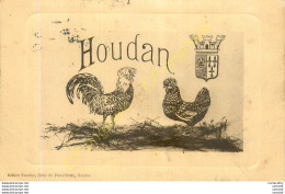 78.  HOUDAN .  Tondeur édition .  ( Coq Poule Et Armoiries ) . - Houdan