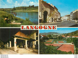 48.  LANGOGNE .  CP Multivues . - Langogne