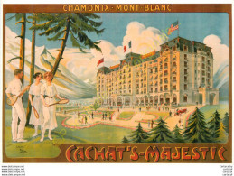 74.  CHAMONIX MONT-BLANC .  CACAHTS'S-MAJESTIC .   ATELIER FARIA,  1905 . - Chamonix-Mont-Blanc