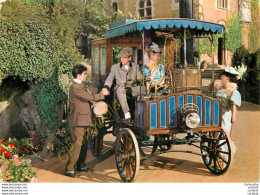 SCOTTE 1892 . Omnibus à Vapeur . Musée De L'Automobile ROCHETAILLEE .  CP Pub Pour VAGANTYL . - Passenger Cars