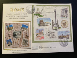 Enveloppe 1er Jour GF Soie "Capitales Européennes - Rome" - 07/11/2002 - BF53 - 3527/3530 - 2000-2009
