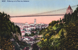 FRIBOURG, BRIDGE, ARCHITECTURE, TOWER, SWITZERLAND, POSTCARD - Andere & Zonder Classificatie