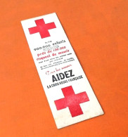 Ancien Signet / Marque-page Publicitaire La Croix-Rouge - Bookmarks