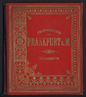 Leporello-Album 31 Lithographie-Ansichten Frankfurt / Main, Neue & Alte Synagoge, Hotel Zum Schwanen, Frankfurter Hof  - Lithographies