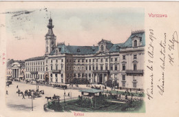 Warszawa Ratusz Hand Colored  P. Used 1903 - Poland