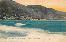 CPA France Menton Effet De Vagues - Menton