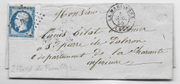 TARN ET GARONNE  N° 14 GRANDES MARGES  PC 1826 TYPE 15 LA MAGISTERE 6 JUIL 1855 LETTRE - 1849-1876: Periodo Classico