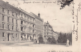 Zagreb Croatie Akademicki Trg.  P. Used 1903 - Kroatien