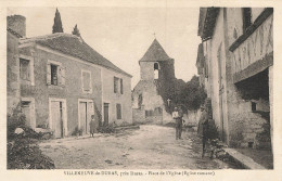 D8921 Villeneuve De Duras Place De L'église - Autres & Non Classés