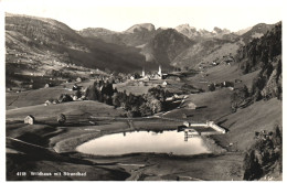 WILDHAUS, ST. GALLEN, LAKE, ARCHITECTURE, MOUNTAIN, SWITZERLAND, POSTCARD - Wildhaus-Alt Sankt Johann