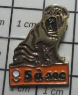 912B Pin's Pins / Beau Et Rare / ANIMAUX / CHIEN A PLIS SHAR-PEI PRESSING 5 A SEC - Animaux