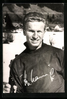 AK Hans Peter Lanig, Olympia 5. In Der Abfahrt 1959  - Deportes De Invierno