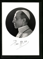 AK Papst Pius XII., Profilportrait  - Papes