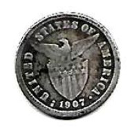 PHILIPPINES  US. Administration  10  Centavos  Eagle  KM169  Année 1907 Ag. 0.750 - Philippinen