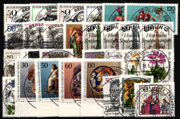 Berlin Lot Gestempelt Nur Vollstempel Viele Sonderstempel #JL192 - Collections