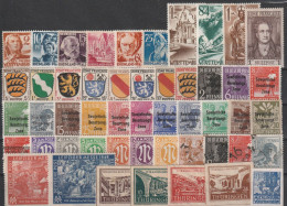 Deutsche Zonen: Lot Mit Versch. Werten 1945-49, Postfrisch.  (036) - Vrac (max 999 Timbres)