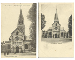 55  LIGNY En BARROIS  L'Eglise  Notre Dame + Entrée Principale, - Ligny En Barrois