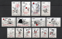 - FRANCE Adhésifs N° 355/68 Oblitérés - Série Complète LE PETIT NICOLAS 2009 (14 Timbres) - - Gebraucht