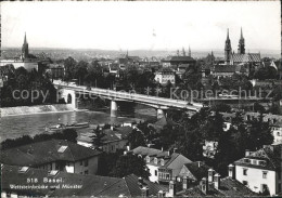 11622916 Basel BS Wettsteinbruecke Muenster Basel BS - Andere & Zonder Classificatie