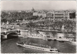 75. Gf. PARIS. La Place De La Concorde Vue De La Rive Gauche De La Seine. 7761 - Autres & Non Classés