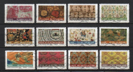 - FRANCE Adhésifs N° 512/23 Oblitérés - Série Complète TISSUS DU MONDE 2011 (12 Timbres) - - Gebruikt