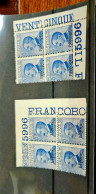 1912- Definitivi, 5 Valori  In Quartina MNH** Con Numero Di Tavola - Other & Unclassified