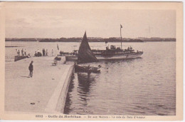 56 - GOLFE DU MORBIHAN - ILE AUX MOINES - LA CALE DU BOIS D'AMOUR - BATEAU NAVETTE - Ile Aux Moines