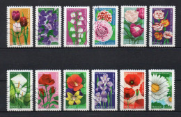 - FRANCE Adhésifs N° 662/73 Oblitérés - Série Complète FLEURS 2012 (12 Timbres) - - Usati