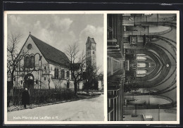 AK Lauffen / Rottweil, Katholische Pfarrkirche Mit Innenansicht  - Rottweil